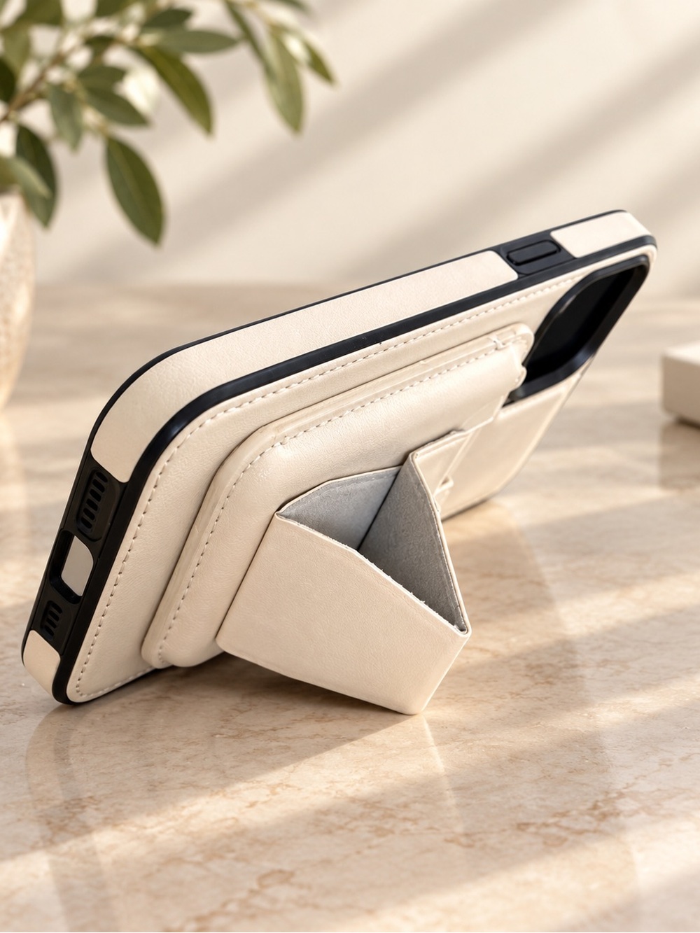 Portable Cream VR/AR Controller Phone Stand Case with Magnetic Cart Holder